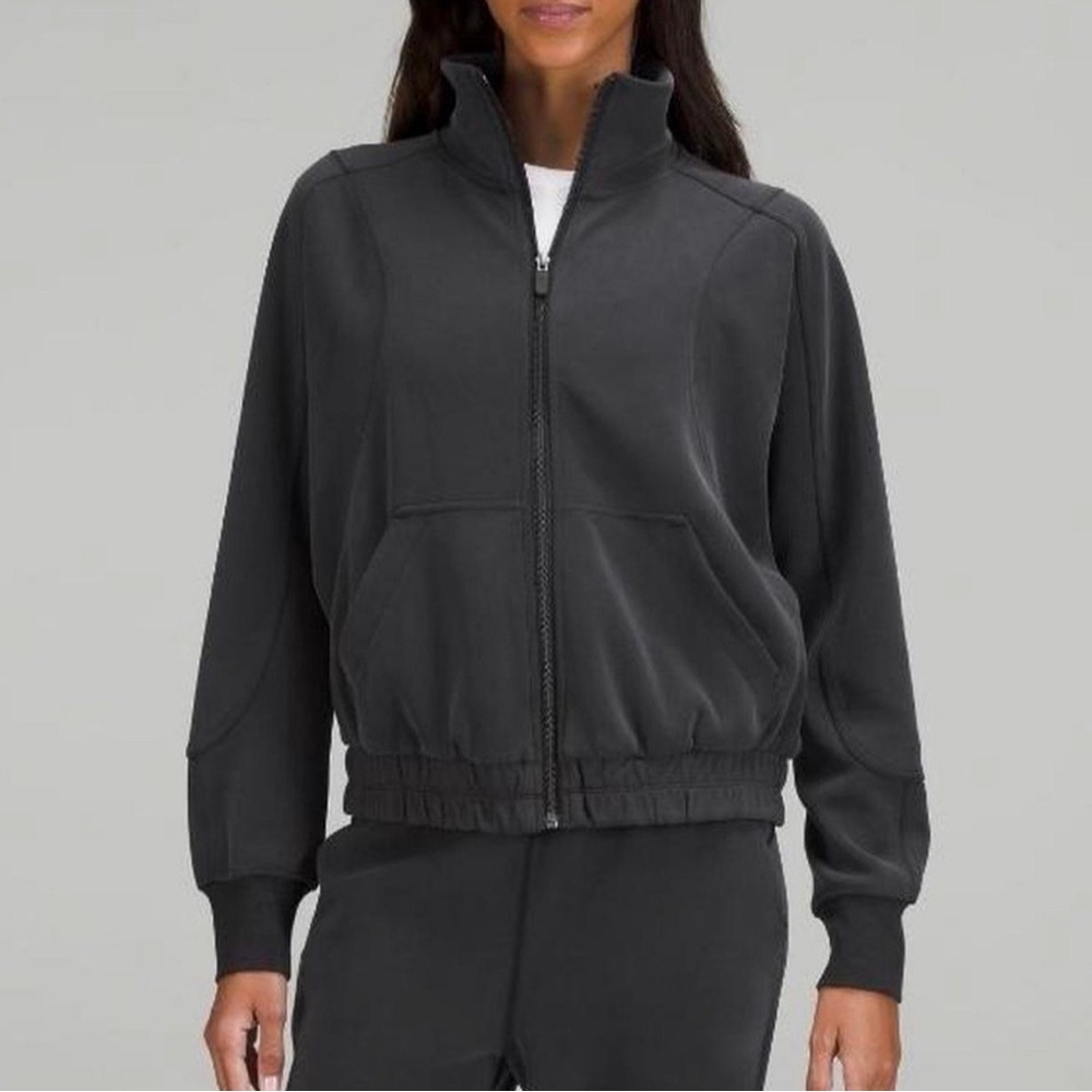lululemon athletica Charcoal Zip Bomber Jacket